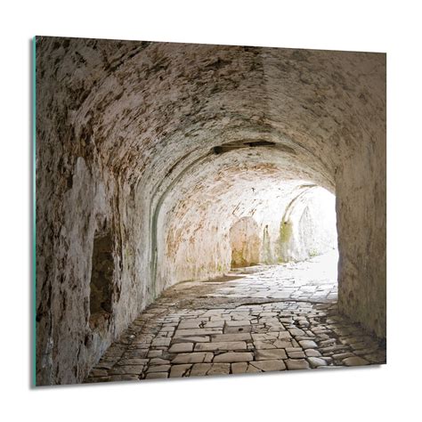 Artprintcave Obraz Na Szkle Tunel Wyspa Forteca X Cm