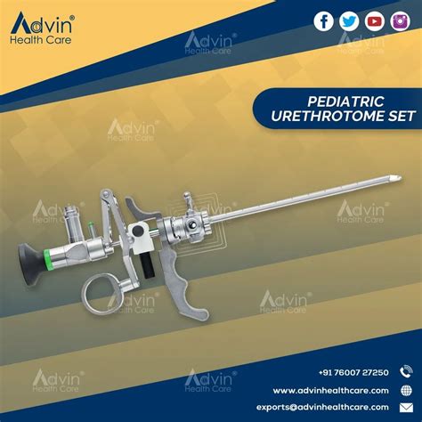 Stainless Steel Urethrotome Set Pediatric Fr At Piece In