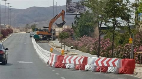 Cortan El Acceso A Carretera Sierra Alhamilla Desde La Autovía Del