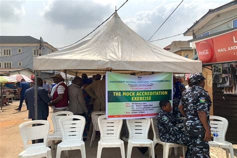 Photos Inec Holds Mock Accreditation Exercise In Ikeja The Nation