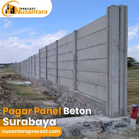 Harga Pagar Panel Beton Surabaya Material Jasa Borongan