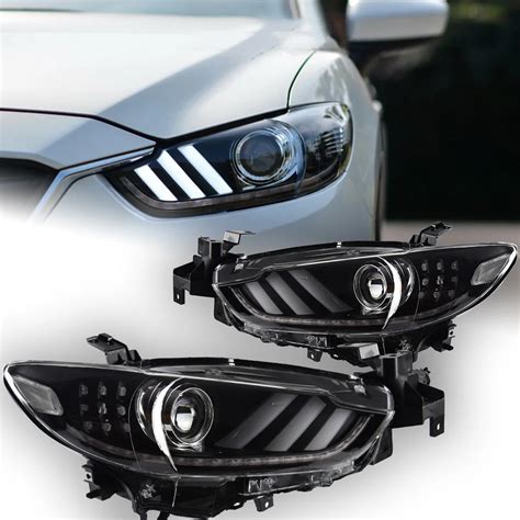 AKD Faro LED Para Mazda 6 Atenza 2013 2016 Dise O Mustang DRL Hid Faro