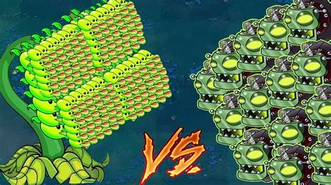 Plants Vs Zombies Pvz Funny Moments 999 Gatling Pea Vs 999 Repeater