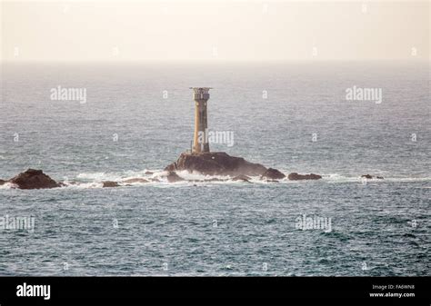 Longship's Lighthouse, Land's End Stock Photo - Alamy