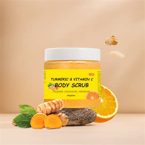 Turmeric Turmeric Scrub 250g Antioxidant Exfoliating Cleansing Body