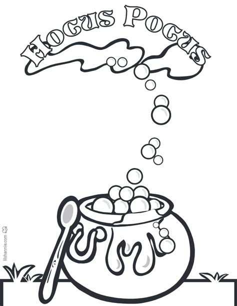 Hocus Pocus Coloring Page