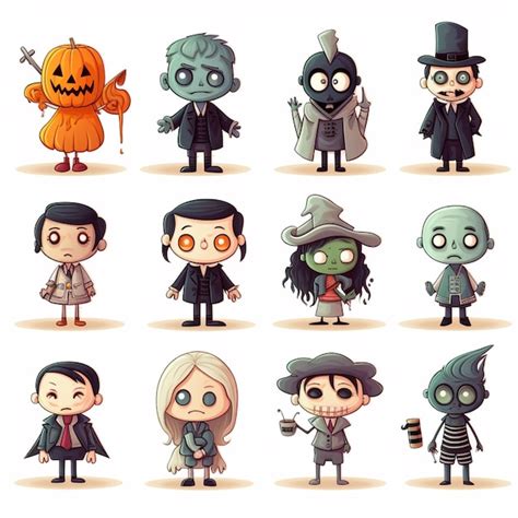 Premium Vector | Halloween Clipart character