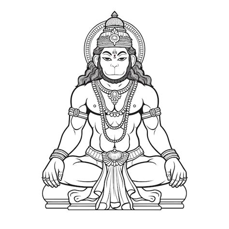baby hanuman coloring pages  kids fun spiritual
