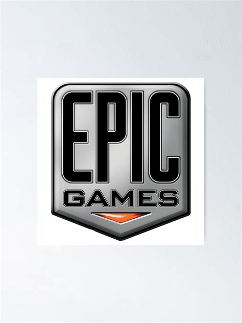 "Stunning Epic Games Logo Design" Poster for Sale by heinoan | Redbubble