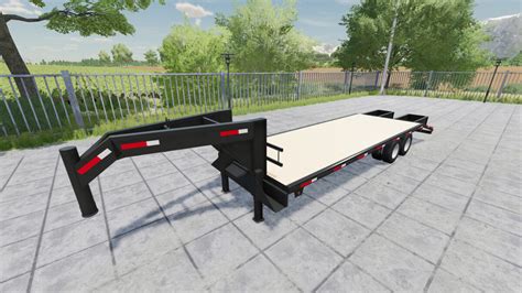 Fs22 Lizard Gooseneck Bale Trailer Autoload V10 Fs 22 Trailers Mod