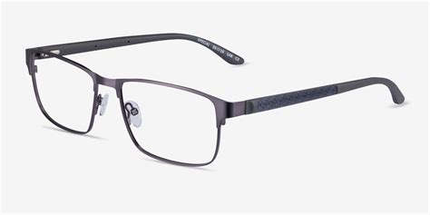 Special Rectangle Gunmetal Glasses for Men | Eyebuydirect Canada