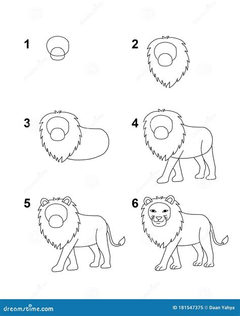 How To Draw A Lion Cartoon - Crazyscreen21