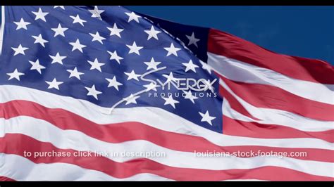 1285 CU Of Stars On American Flag Slow Motion Stock Footage Video YouTube