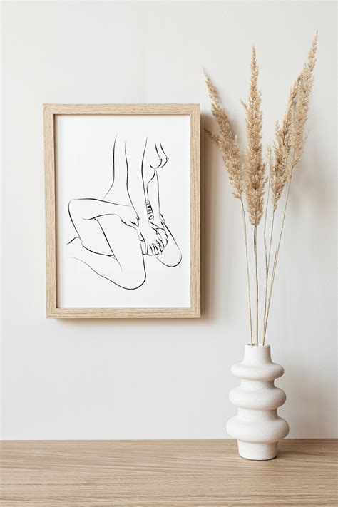 Digital Download Sensual Bedroom Wall Art Erotic Line Art Etsy