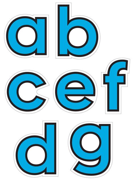 Lowercase Alphabet Clipart