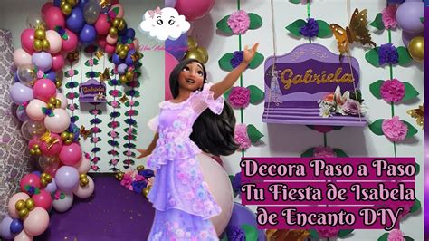 Como Decorar Fiesta Encanto Isabela Columpio Flores Arco De Globos