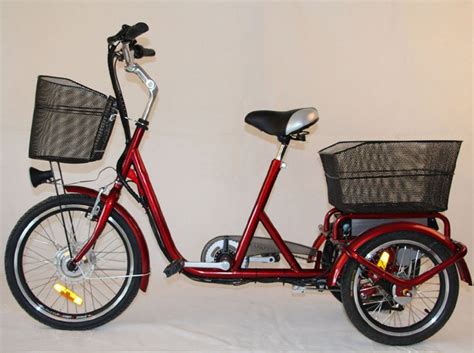 Front Basket Adult Electric Tricycles Rear Cargo , 3 Wheel Electric Bicycle