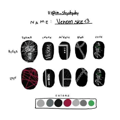 Skz Venom Nails Manicura De U As Manicura Dise Os De Esmalte De U As