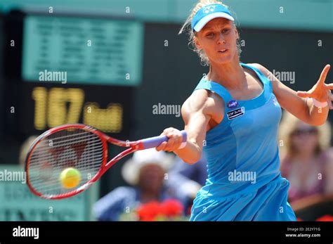 Russias Elena Dementieva Losing In The 12 Final Round Of The French