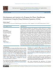 Development of Program for Phase-Equilibrium Calculations Using ...