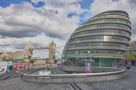 The London City Hall With Tower Bridge In The Background Editorial