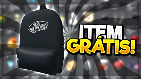 Como Pegar A Nova Mochila Gr Tis Do Roblox Evento Da Vans Youtube