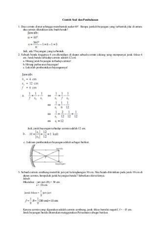 Detail Contoh Soal Cahaya Dan Alat Optik Koleksi Nomer