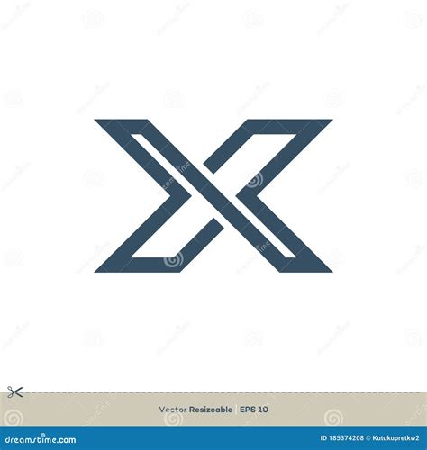 Letter X Vector Logo Template Illustration Design Vector EPS 10 Stock