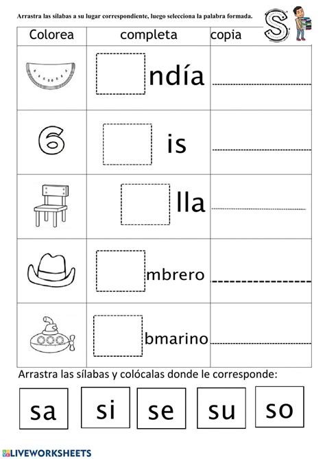 Consonante S Ejercicios