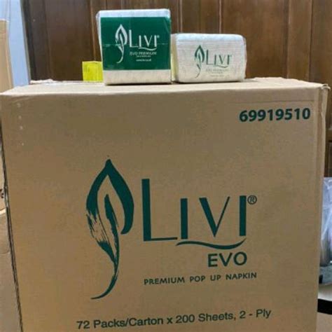 Jual Tisu Livi Evo Premium Pop Up Napkin Pack Cartoon X Sheets