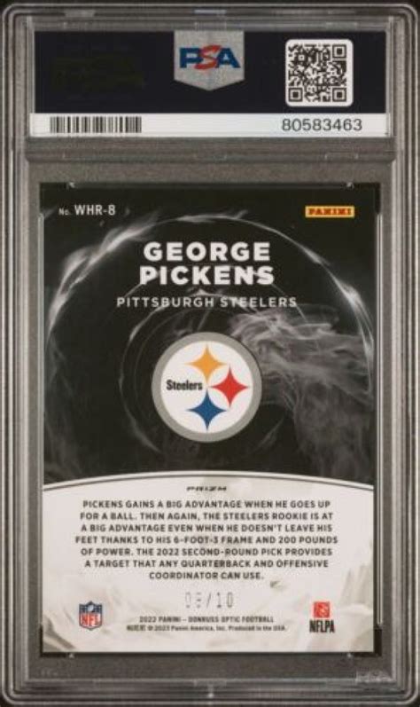 2022 Panini Donruss Optic White Hot Rookies True Gold 10 George