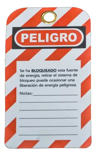 Etiqueta De Bloqueo Señalización Peligro Abus Personalizable MercadoLibre