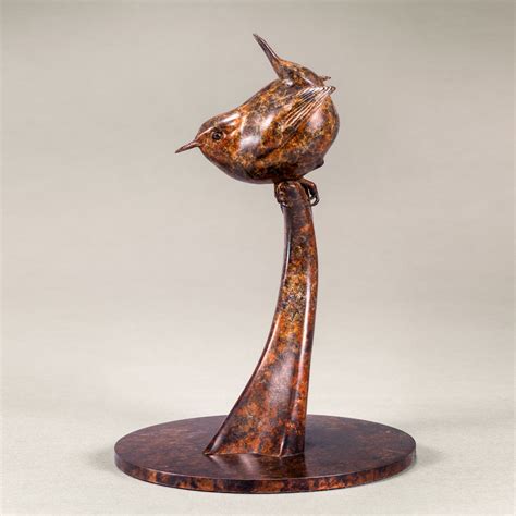 Wren Iii Ltd Edition Bronze Bird Sculpture