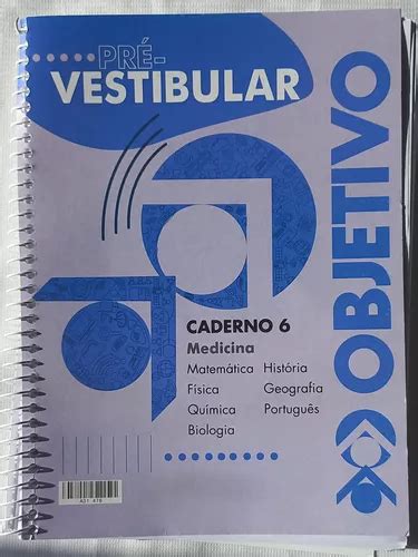 Caderno Vestibular Medicina Vol Cursinho Objetivo Mercadolivre