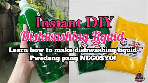 Diy How To Make Dishwashing Liquid Youtube