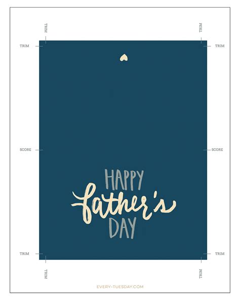 Freebie: Printable Father's Day Card