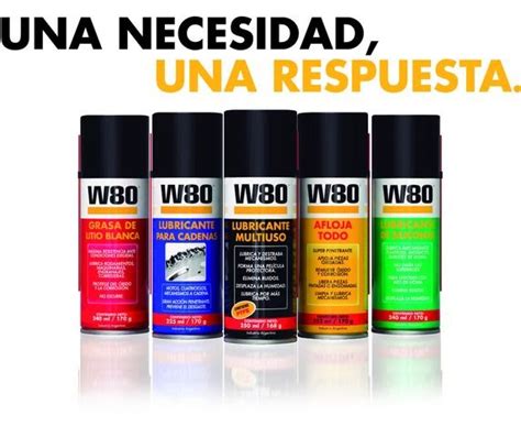 Anaeróbicos lanza tres lubricantes nuevos en aerosol W80 RECTA PRINCIPAL