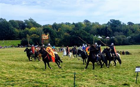 1066 Battle Of Hastings Reenactment Norman Cavalry Battle Abbey And