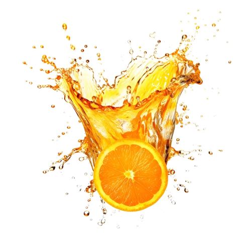 Premium Photo Orange Juice Splashing In A Splash Of Liquid