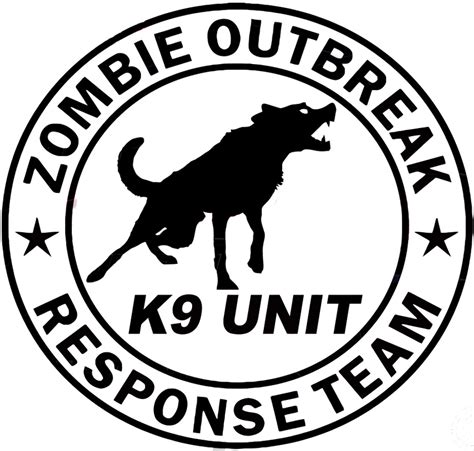 Zombie Outbreak Response Team K9 Unit Decal