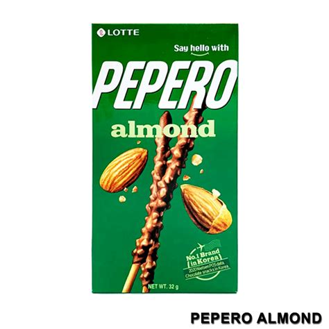 Lotte Pepero Almond 32g Chocolate Stick Biscuits Lazada