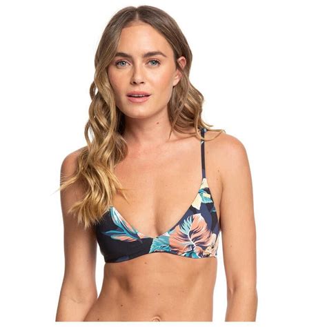 Roxy Womens Printed Beach Classics Fixed Triangle Bikini Top Walmart