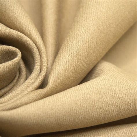 Lightweight Wool Gabardine Suiting Camel Sample Gala Fabrics