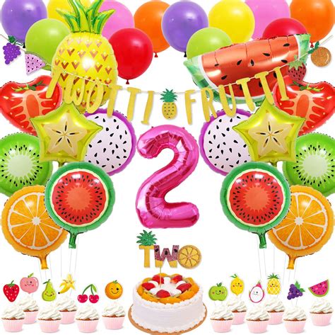 Buy Packs Tutti Frutti Party Decorations Set Twotti Frutti Glitter