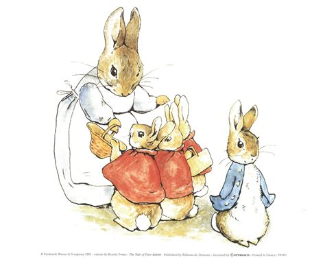 Beatrix Potter The Tale Of Peter Rabbit Ii 95 X 12 Poster 1991 Blue