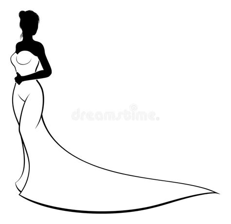 Bride Silhouette Stock Vector Illustration Of Fashion 76606082