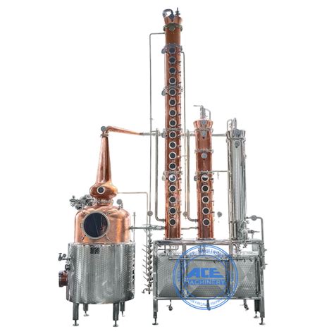 Distillery Equipment For Brandy Gin Whisky Vodka Copper Stills