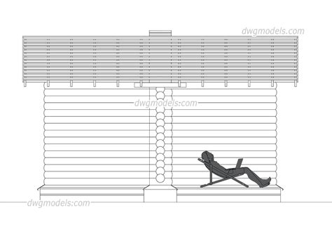 Pergola 1 DWG, free CAD Blocks download