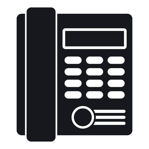 Office business keypad phone icon, simple style 14738697 Vector Art at ...