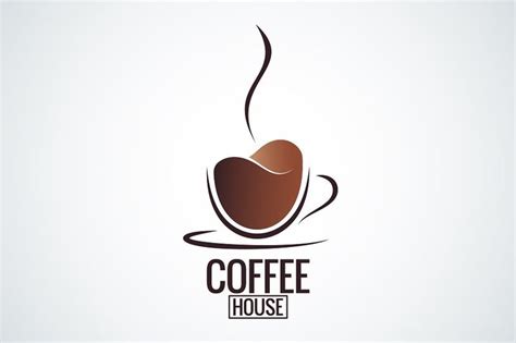 Coffee cup logo design background. | Cup logo, Logo design, Logo line